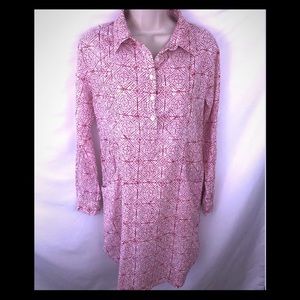 Roberta Roller Rabbit Womens Tunic Top Sz XS